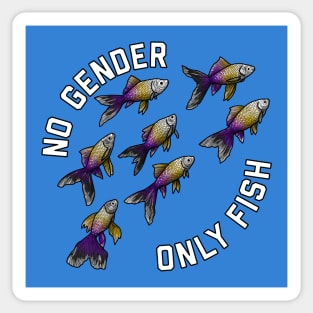 No Gender Only Fish Enby Sticker